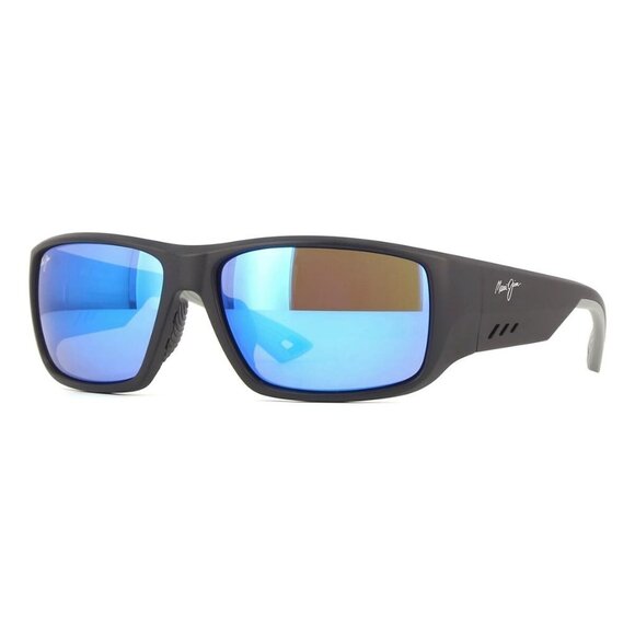 New MAUI JIM Keha AF Black Polarised Wraparound B664 02 Sunglasses Women - Picture 1 of 4